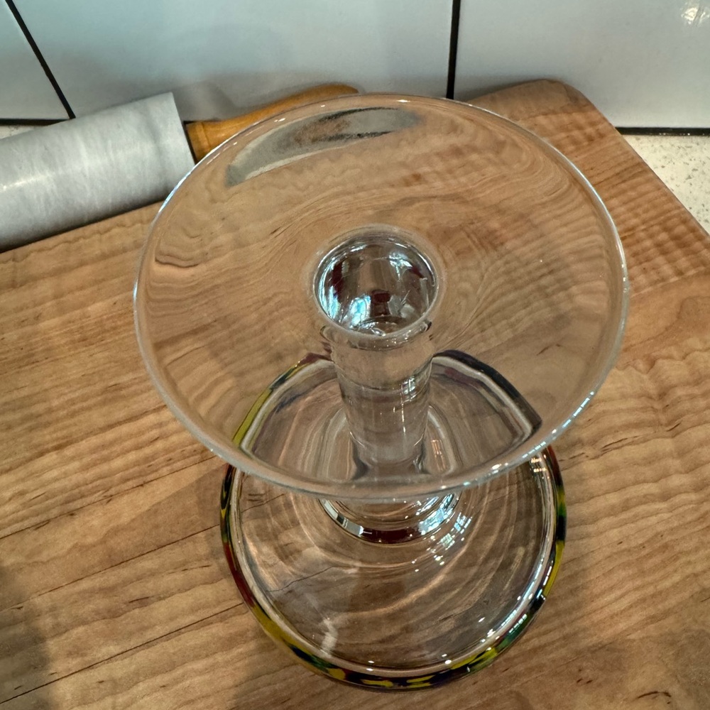 Set of 2 Confetti Glass Margarita Glasses – EUC - Picture 6 of 6